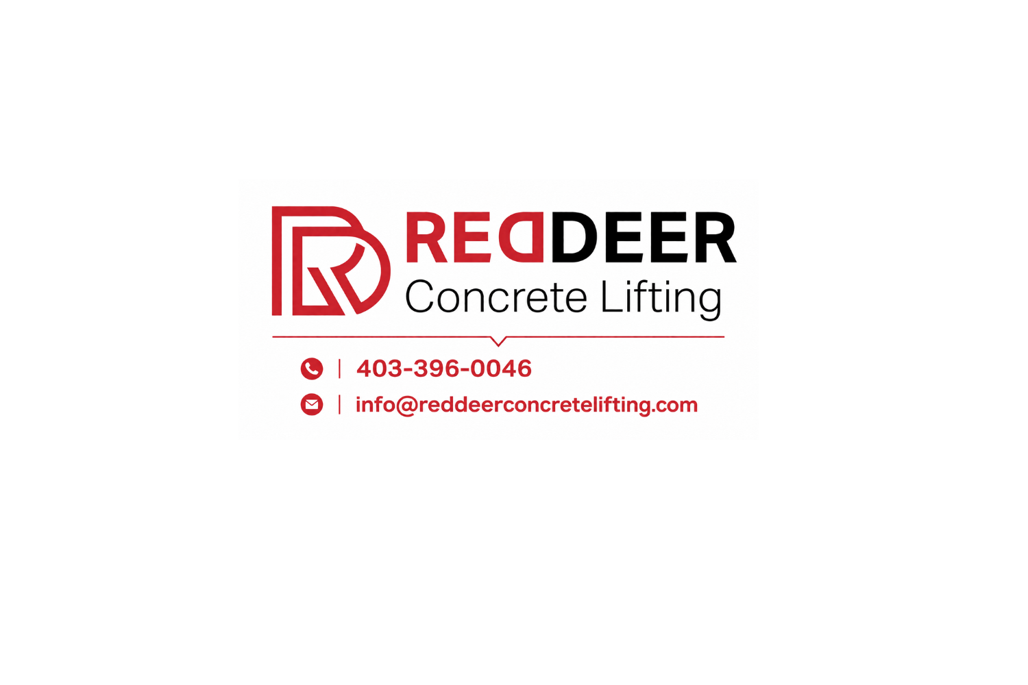 Red Deer Concrete Lifting Logo
